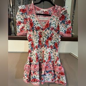 LoveShackFancy Floral Dress XS